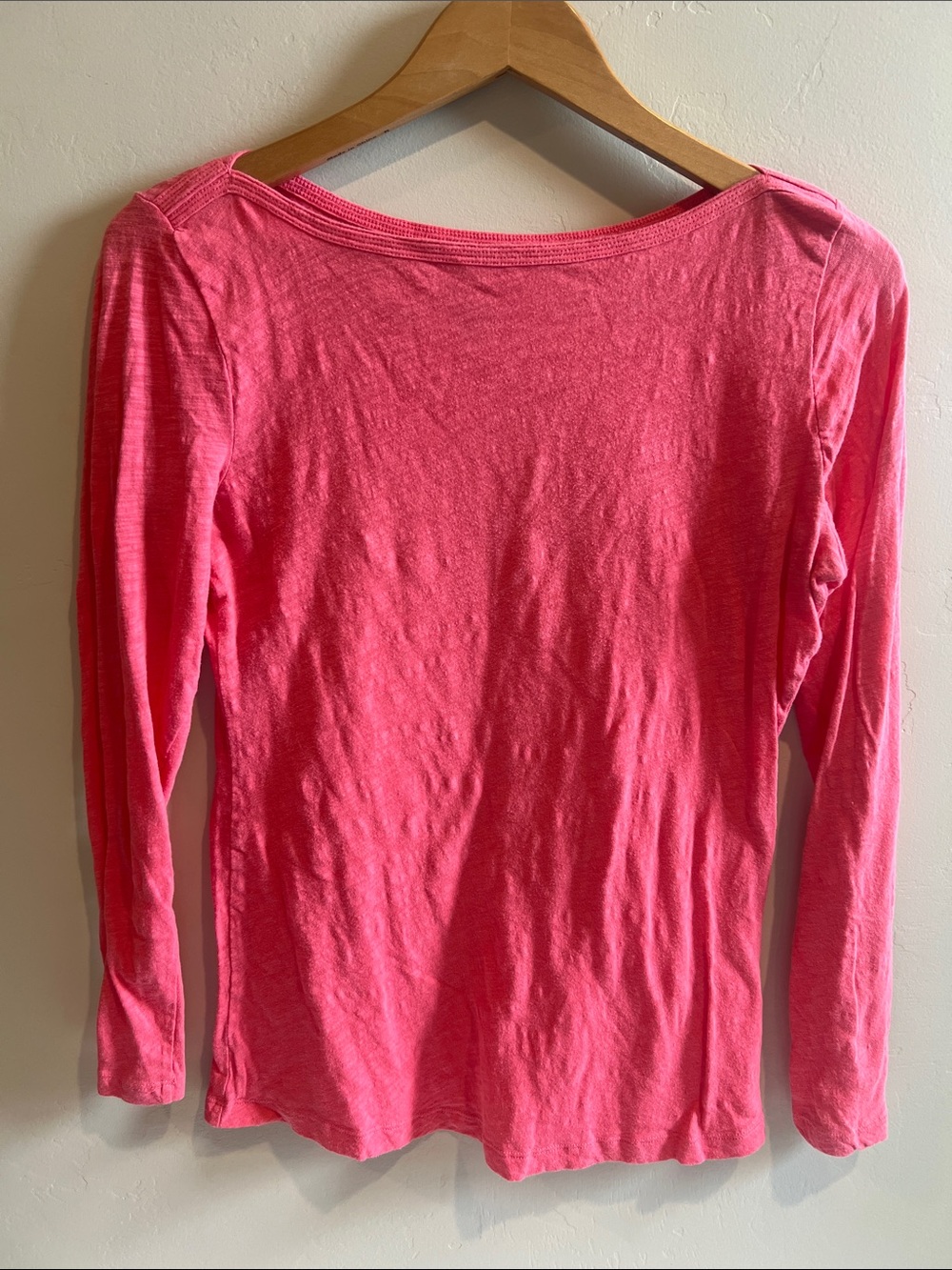 GAP Long Sleeve Tee - Bright Pink